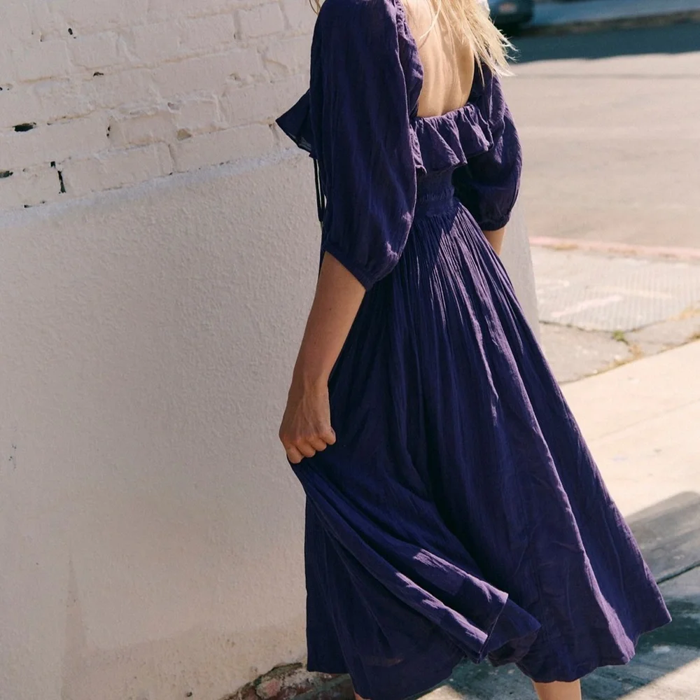 Free People Plum Midi Dress